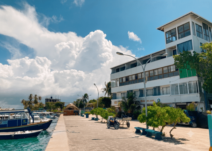 Divepoint Dive Center is located directly at the harbor of Guraidhoo